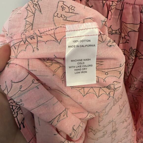 NWT Dapper Day Blushing Bats Pink Cotton Dolce Sleeveless A Line Dress Size XXL - Picture 9 of 14